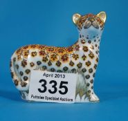 Royal Crown Derby Paperweight, Leopard Cub Boxed