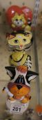 Lorna Bailey Cats in various Designs and Poses to include Red Plaque, Moneybox etc (5)