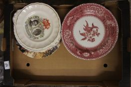 A collection of various plates to include Royal Doulton Old Country Crafts, Horizons Dinner Plates