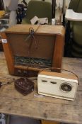 Two Vintage Radios and a Comet Cine Camera 8mm
