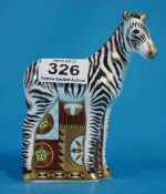 Royal Crown Derby Paperweight, Baby Zebra Boxed