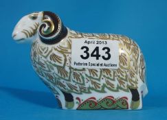 Royal Crown Derby Paperweight, Keddlestone Ram Boxed