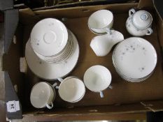 Tray of Royal Doulton Thistledown part Tea Service to include Tea Cups, Saucers, Cream, Sugar,