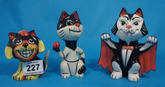 Lorna Bailey Cats to include Dracula, Ball etc all Limited Edition (3)