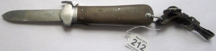 German WW2 Para Drop Knife - Paul Weyerberg and Co, Solingen ROSTFRE, 11cm Blade