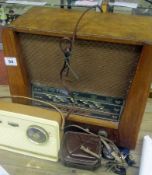 Two Vintage Radio`s and a Comet Cine-Camera 8mm