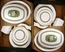 Royal Doulton Rondelay Part Dinner / Coffee Service comprising Dinner Plates, Fish Plates and Side