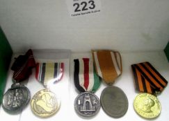 Collection of German WW1 / WW2 Medals consisting Iraq campaign Medal and a Russian Medal (5)