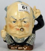 Burleighware Comical Toby Jug Churchill Victory, height 14cm