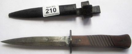 WW1 Combat Knife Issued to a Trench Miner during this Campaign, 15cm