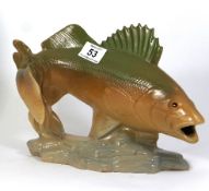 Burslem Pottery Figure of a Fish (Marked Glaze Trial)