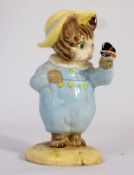 Royal Albert Beatrix Potter Figure Tom Kitten with Butterfly BP6A