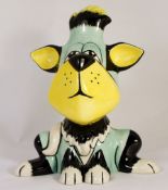 Lorna Bailey Comical large seated Dog, limited edition of 4, height 27cm