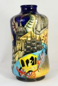 Moorcroft Vase decorated in the Lord Mayors Show design, height 29cm, signed Emma Bossons in a