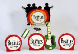 Lorna Bailey collection of Beatles items to include wallplaque, Teapot and Cruet set  (4)