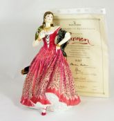 Royal Doulton figure Carmen HN3993, limited edition boxed with certificate