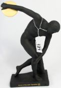Wedgwood Black Basalt Figure of a Olympian, Olympic 2012 Product, Presentation Boxed