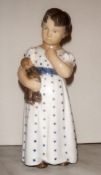 Royal Copenhagan Figure of a Girl with a Doll, Model 3539