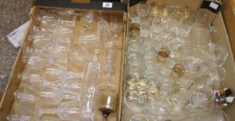 Two Trays of Mixed Glassware, approx 50 pieces
