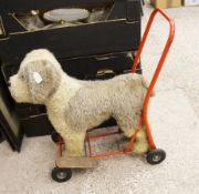 Vintage Toy Push Along or Ride on Toy Dog