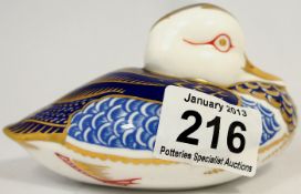 Royal Crown Derby Paperweight Duck, Boxed