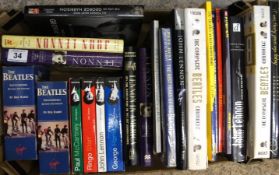 Large Tray of Beatles and Members memorabilia including Books, Biographies, Encyclopdias, Lennon