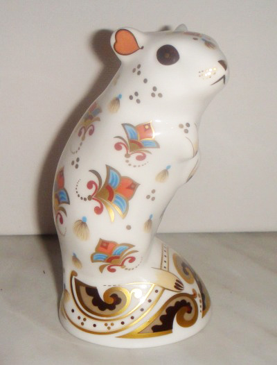 Royal Crown Derby Paperweight, Gerbil