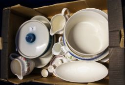 A collection of Wedgwood Dinnerwares to include Avebury Cake Plate, Cuckoo Footed Bowl, Queenware