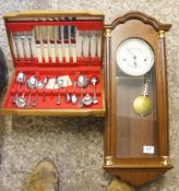 Hermle Clock and James Dixons & Son Canteen of Cutlery