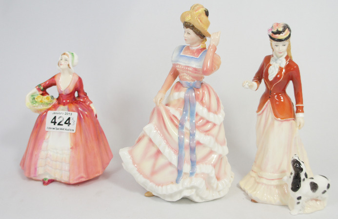 Royal Doulton Figures Janet HN1537, Sarah HN3384 and Sharon  HN3603 (3)