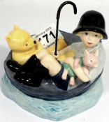 Royal Doulton Winnie The Pooh Tableau Figure Brain of Pooh, Limited Edition with Certificate
