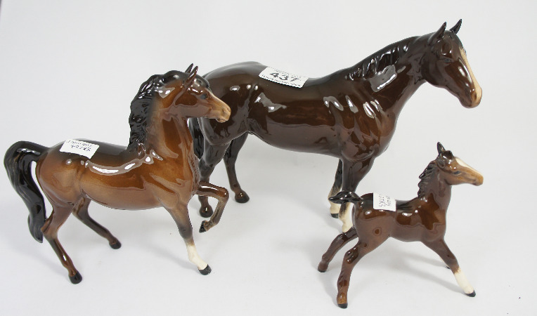 Beswick Foal 815, Palomino 1261 and Hunter 1734 (3)