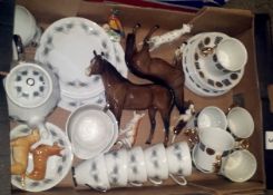 Tray comprising various Pottery to include various Windsor China Futura Tea Set and a Alfred Meaking