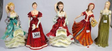Collection of Renaissance Figures comprising Sheridan, Denise, Debbie, Lisa, Sheridan in a Colourway