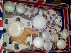 Tray comprising various Pottery to include various Duchess Bone China Part Tea Set, Wedgwood