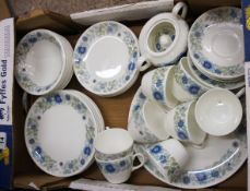 Wedgwood Clementine Part Tea / Dinner Set comprising Bowls, Plates, Tea Cups, Saucers, Sugar and