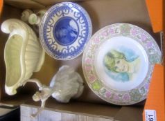 A collection of various Pottery to include Caverswall Lady Diana and Queen Mother Plates, Wedgwood
