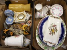 A collection of various Pottery to include a Roses Part Tea Set, Hammersley Oval Large Platter,