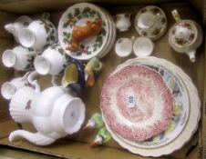 A collection of Pottery to include Royal Tuscan Noelle Part Coffee Set,Royal Albert Miniature Old