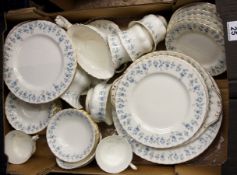 Large Tray of Royal Albert Memory Lane Tea and Dinner Wares comprising Dinner Plates, Side Plates,