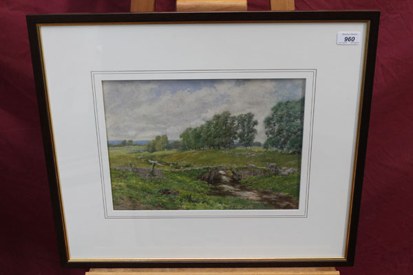 Frederick Parks (act. 1890 - 1927), three watercolours - rural landscapes, signed, in glazed frames,