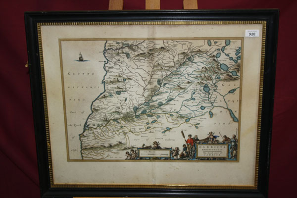 Late eighteenth / early nineteenth century tinted engraved map - Carricta Meridionalis, The South