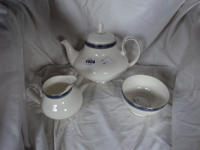 A Royal Doulton Atlanta Pattern three piece tea set - H.5237