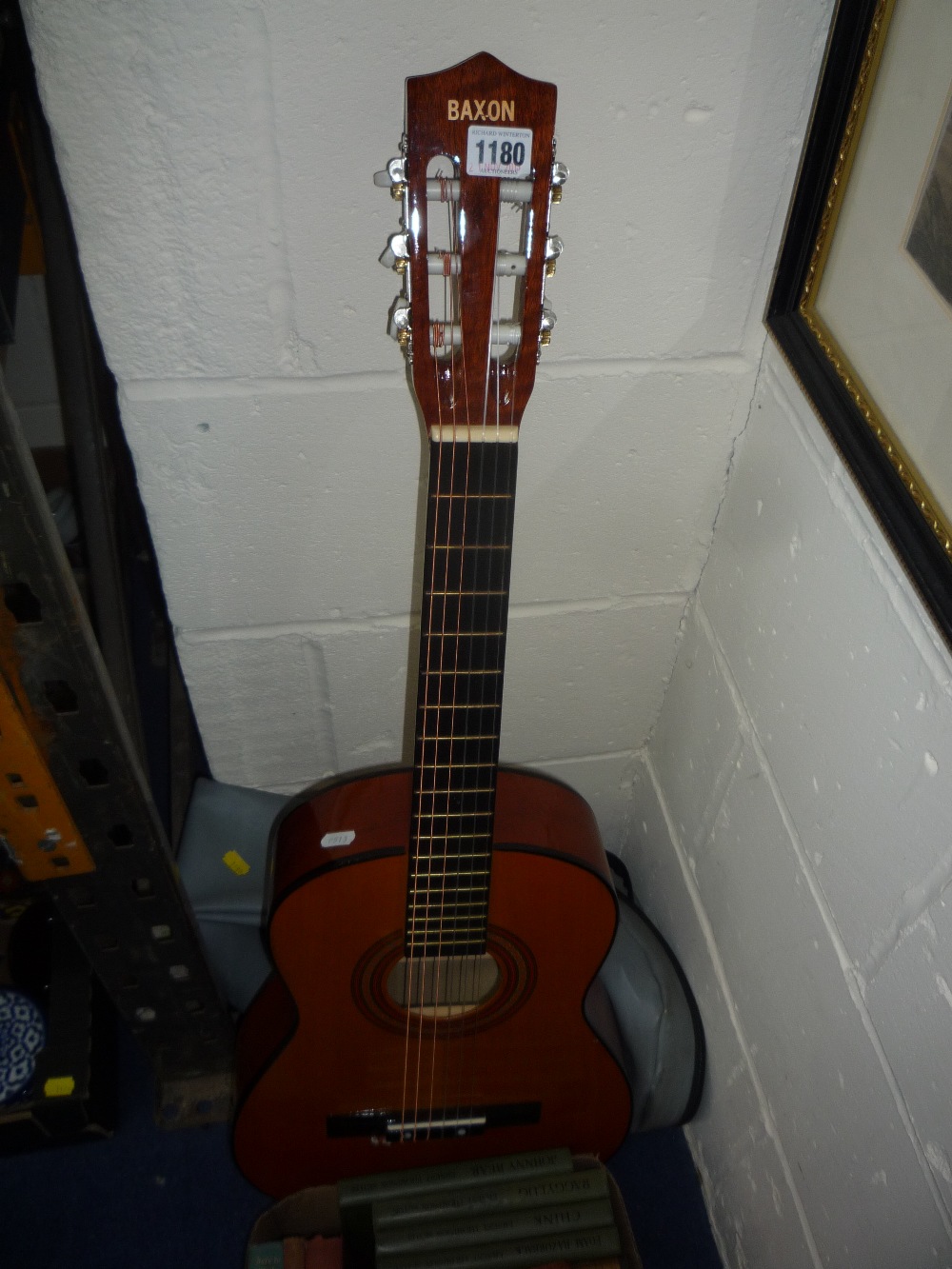 A BAXON ACCUSTIC GUITAR, with sleeve