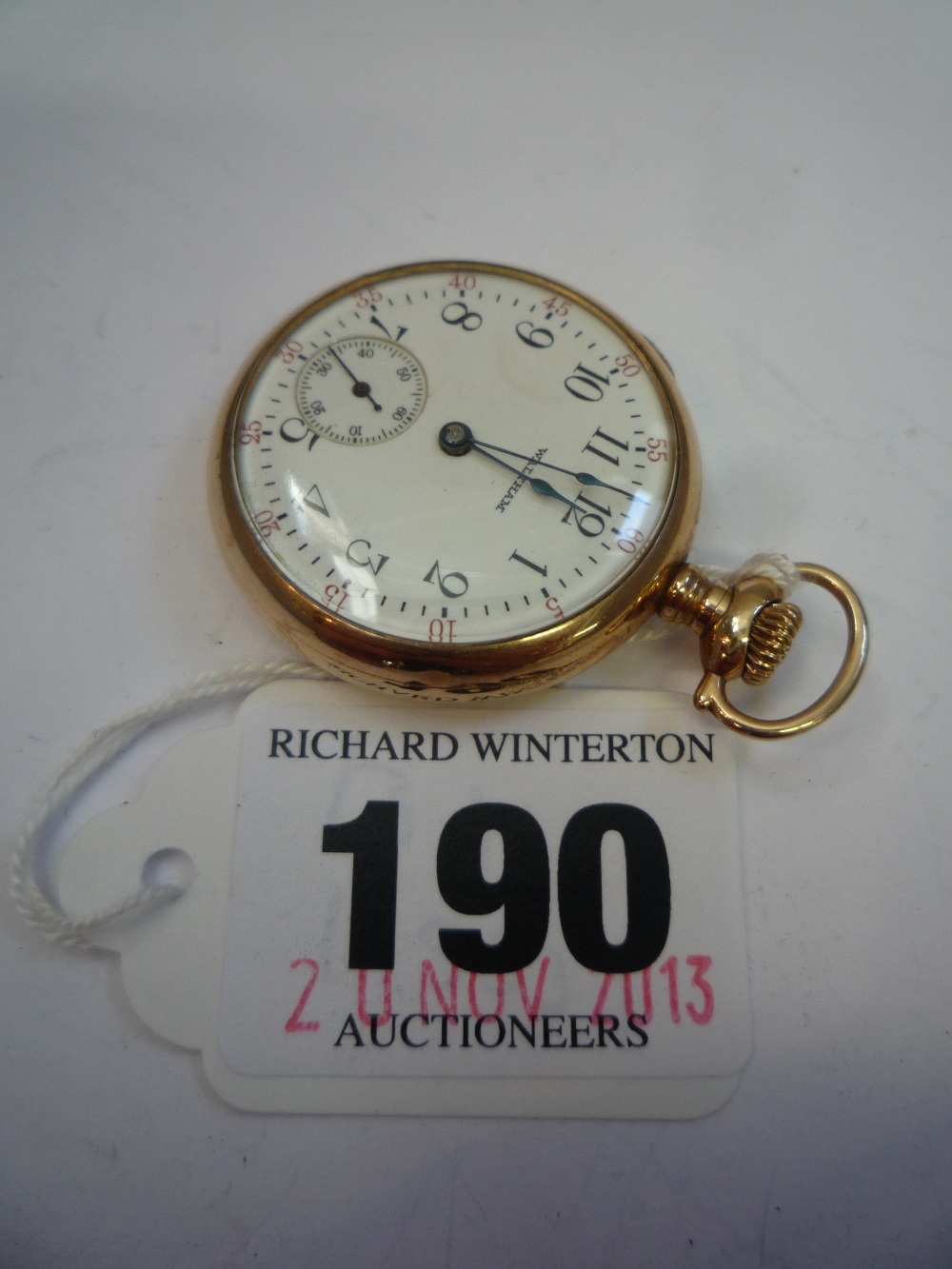 A BOXED LADIES WALTHAM FOB WATCH