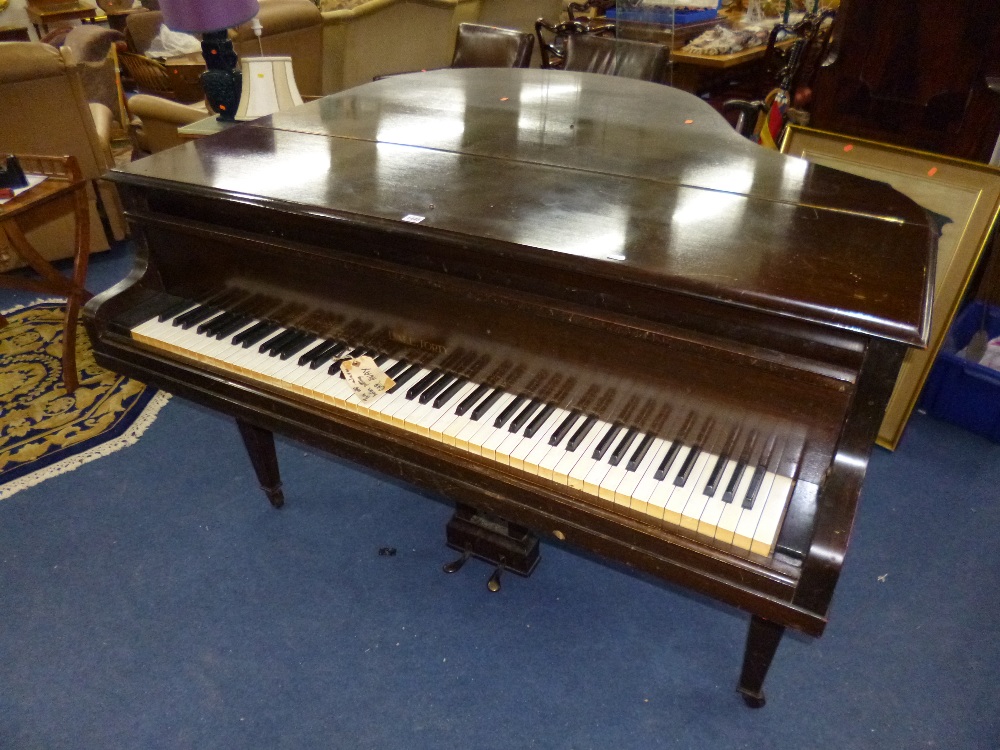 A DALE FORTY LONDON MAHOGANY CASED BABY GRAND PIANO (s.d.)