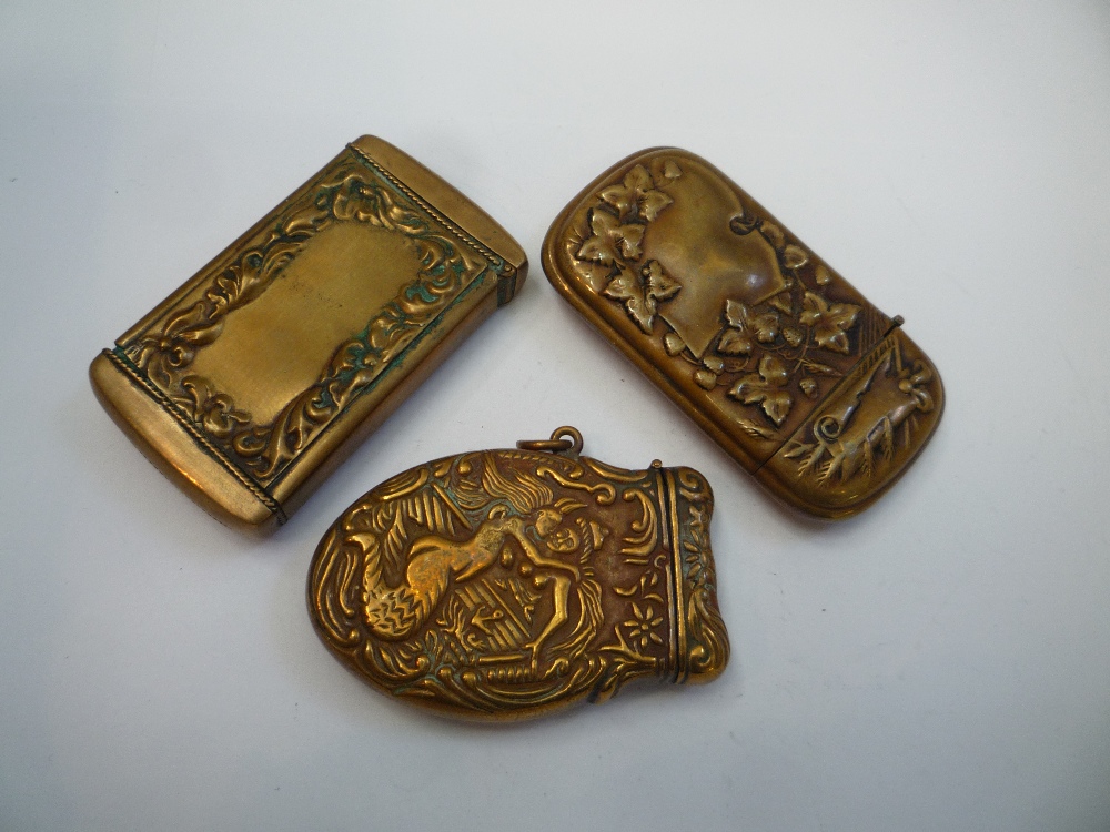 THREE MIXED BRASS VESTAS