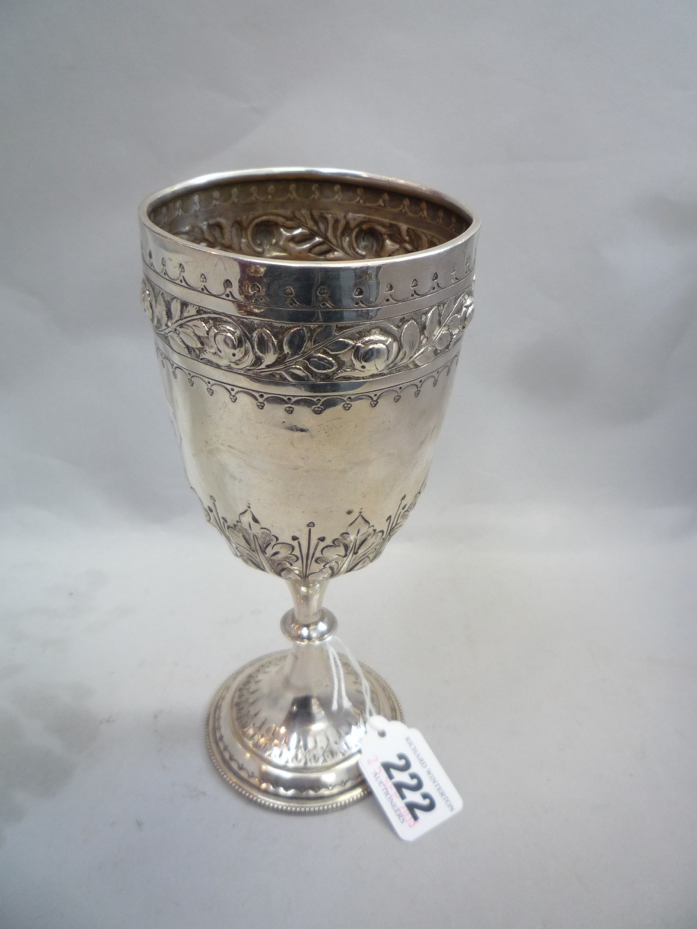 A SILVER CHALICE, Birmingham 1881 (approximately 184g)
