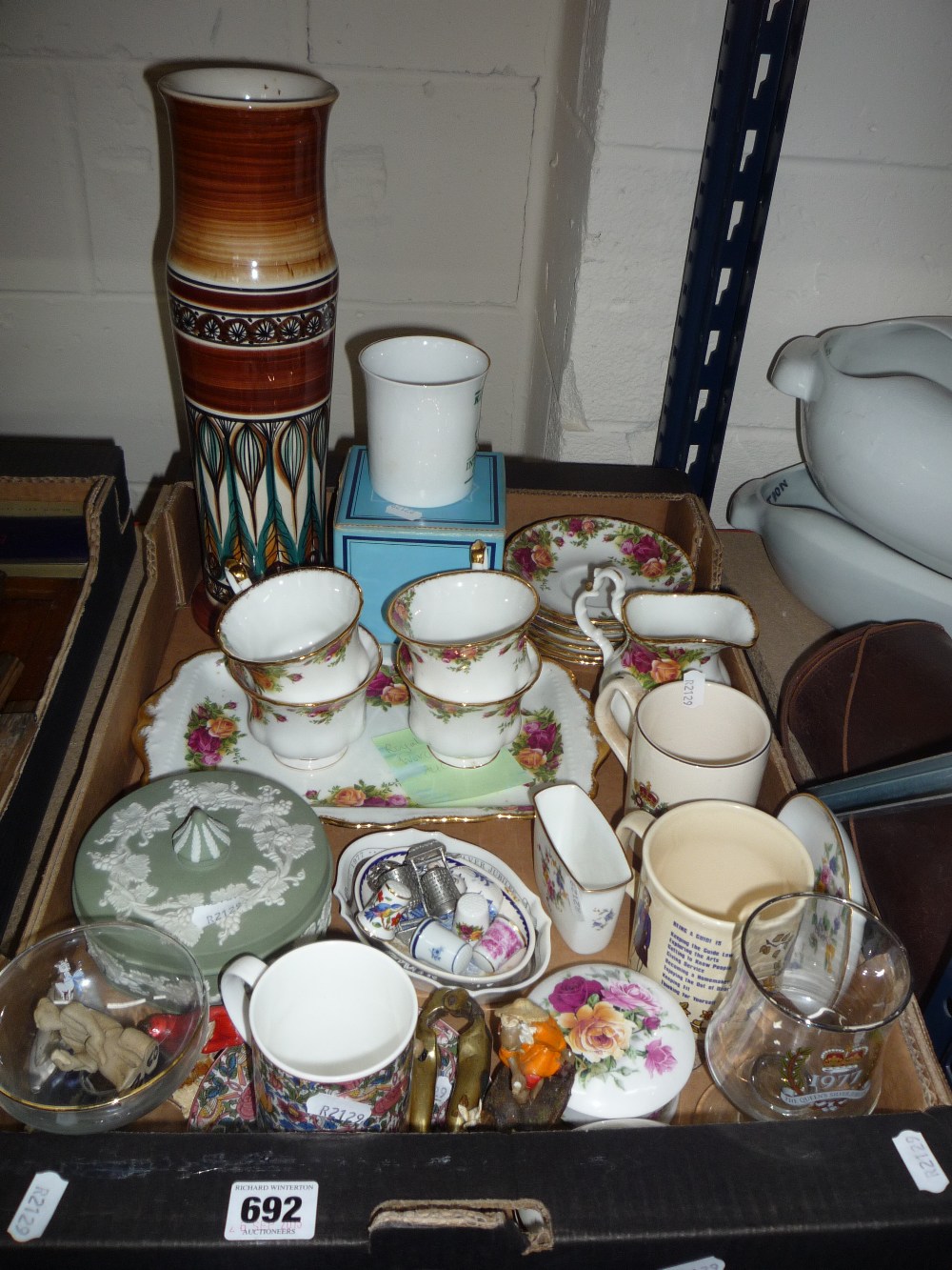 VARIOUS CERAMICS AND GLASS, Royal Albert `Old Country Roses` teawares etc