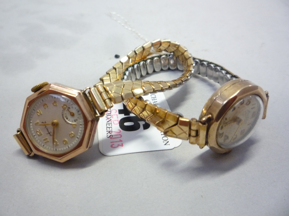 TWO MIXED 9CT LADIES WRISTWATCHES